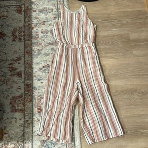 Multicolored stripe Loft romper